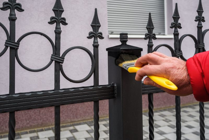 Repaired Wrought Iron Fence